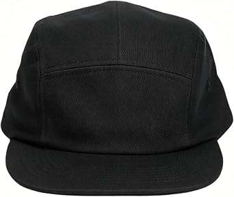COOLSOME 5 Panels Hat Basic Daily Wear Flat-Bill Cap