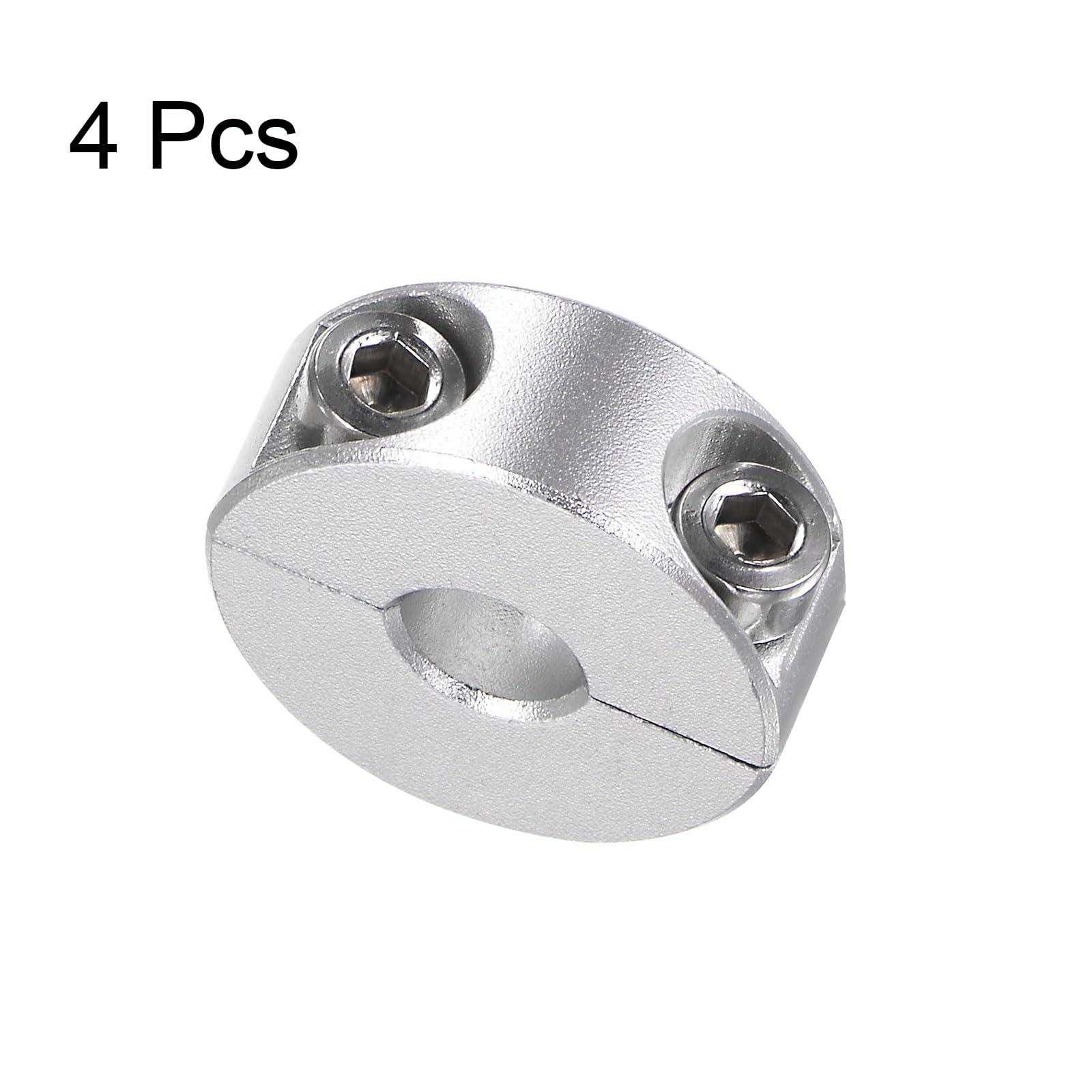 4pz Collare Doppio Per Albero 8mm - Diametro 25mm, Larghezza 10mm, Per Macchine Utensili - Foto 5