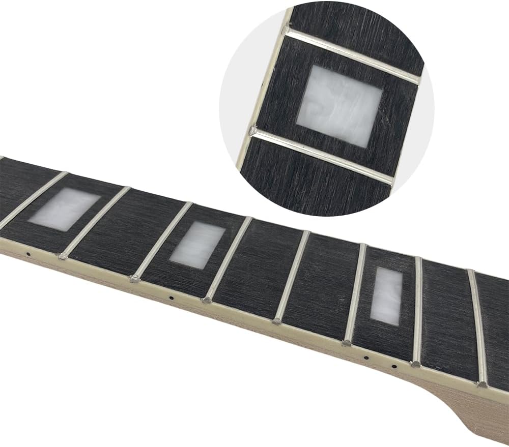 Maple Replacement Electric Bass Guitar Neck, 4-String 20 Fret 30'' Scale Length 42mm Nut and 65mm Heel Rosewood Fretboard Bolt On Unfinished Bass Neck DIY Installation & Repair