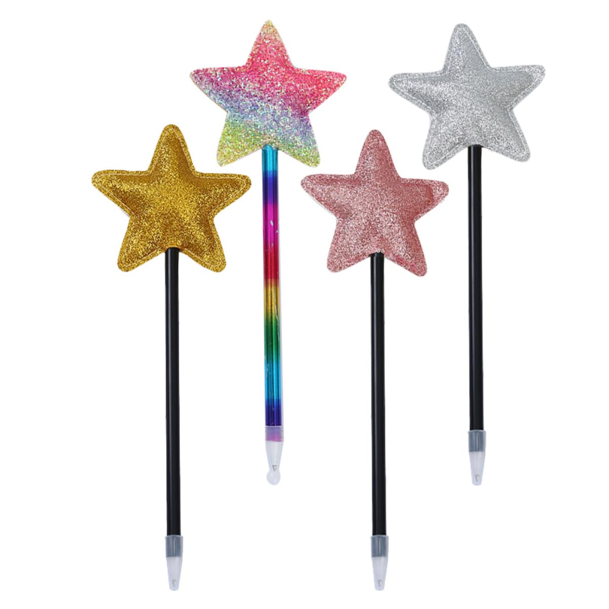 16 Pezzi Penne Stella Colorate per Adulti Penne Gel Nero per Scuola Ufficio e Feste Design Adorabile e Resistente Scrittura e Affidabile