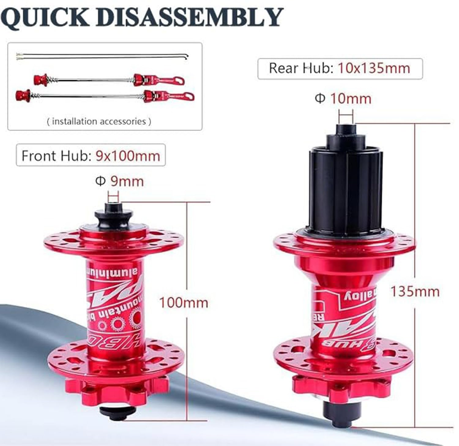 Set Di Ruote MTB 26/27,5/29 Pollici, Cerchio Per Bicicletta In Lega Di Alluminio HG Freno A Disco A Sgancio Rapido Compatibilità Con Ruote MTB Anteriori/Posteriori 7-12