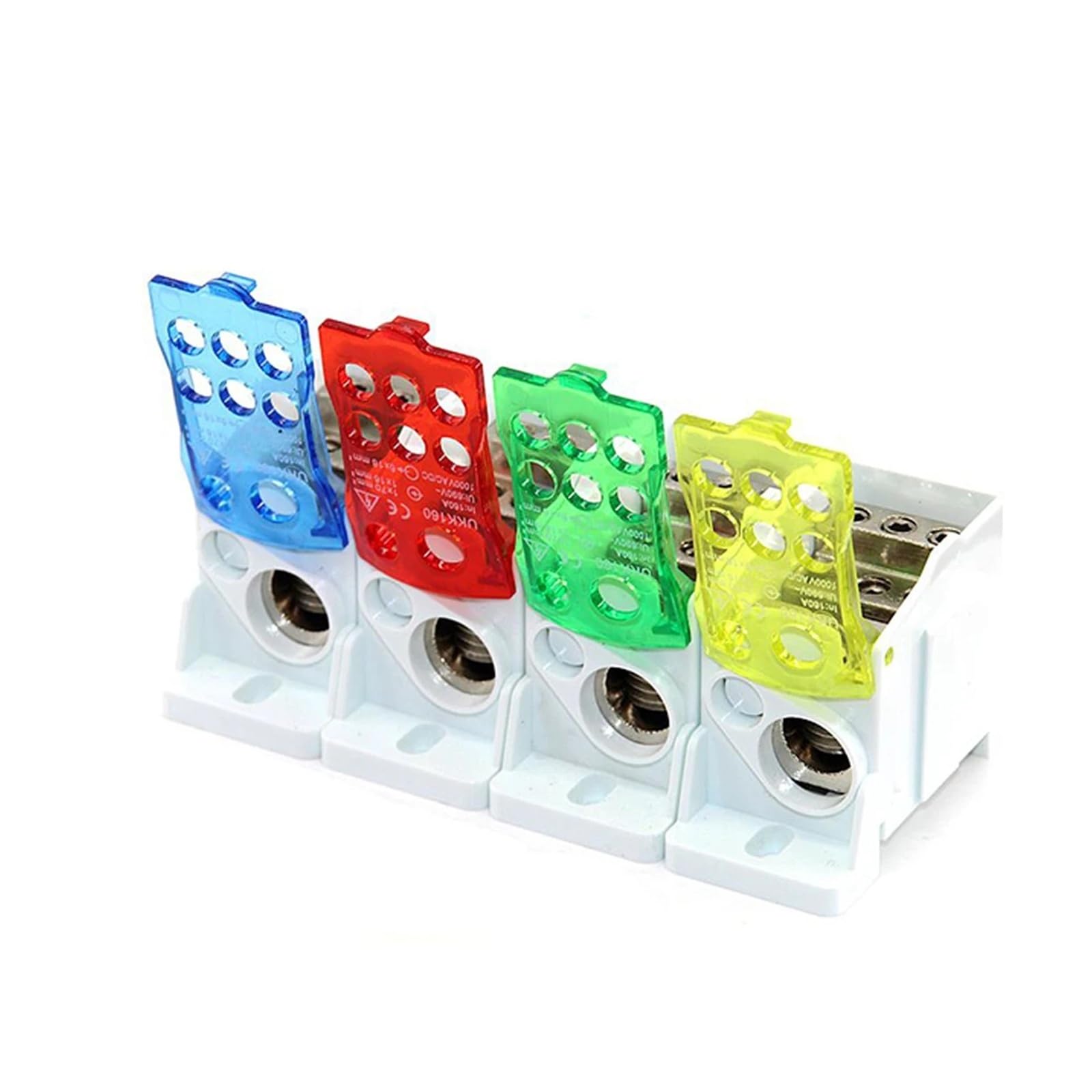DIN-Schienen-Klemmenblock, Verteilung, Stromkabel, elektrischer Anschluss, elektrische geteilte Anschlussdose, UKK80A/125A/160A/250A/400A/500A(YELLOW,UKK400A)