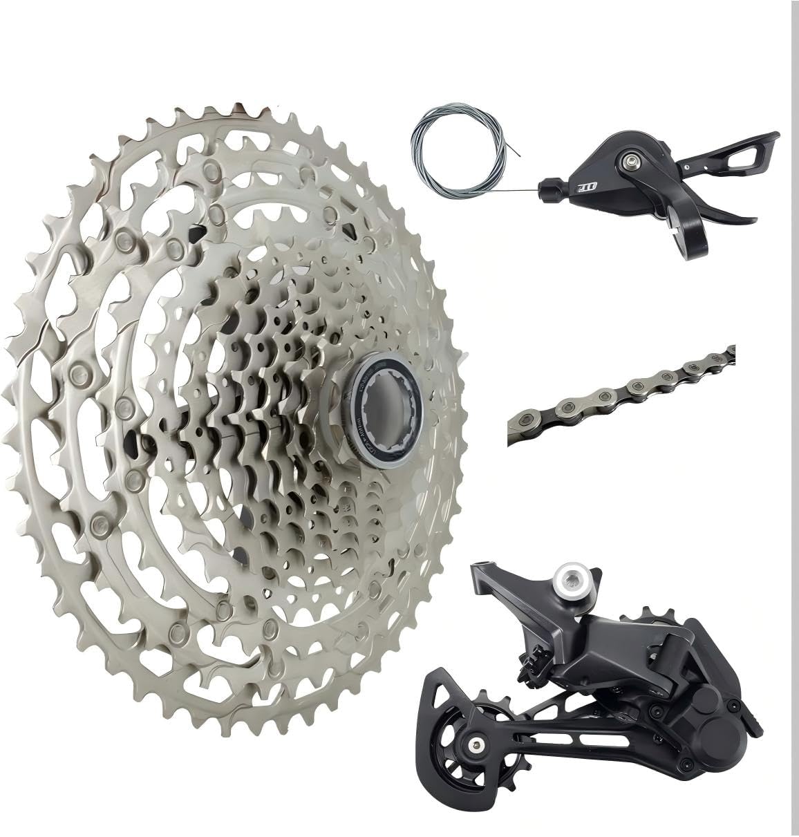 JGbike Compatible MTB groupset for Shimano M8000 M7000 M5100 11 Speed shifters & Rear Derailleur, KMC X11 Chain,Sunrace 11-46T CSMS8 11-50T CSMX80, Shimano CSM8000/M5100 51T Cassette