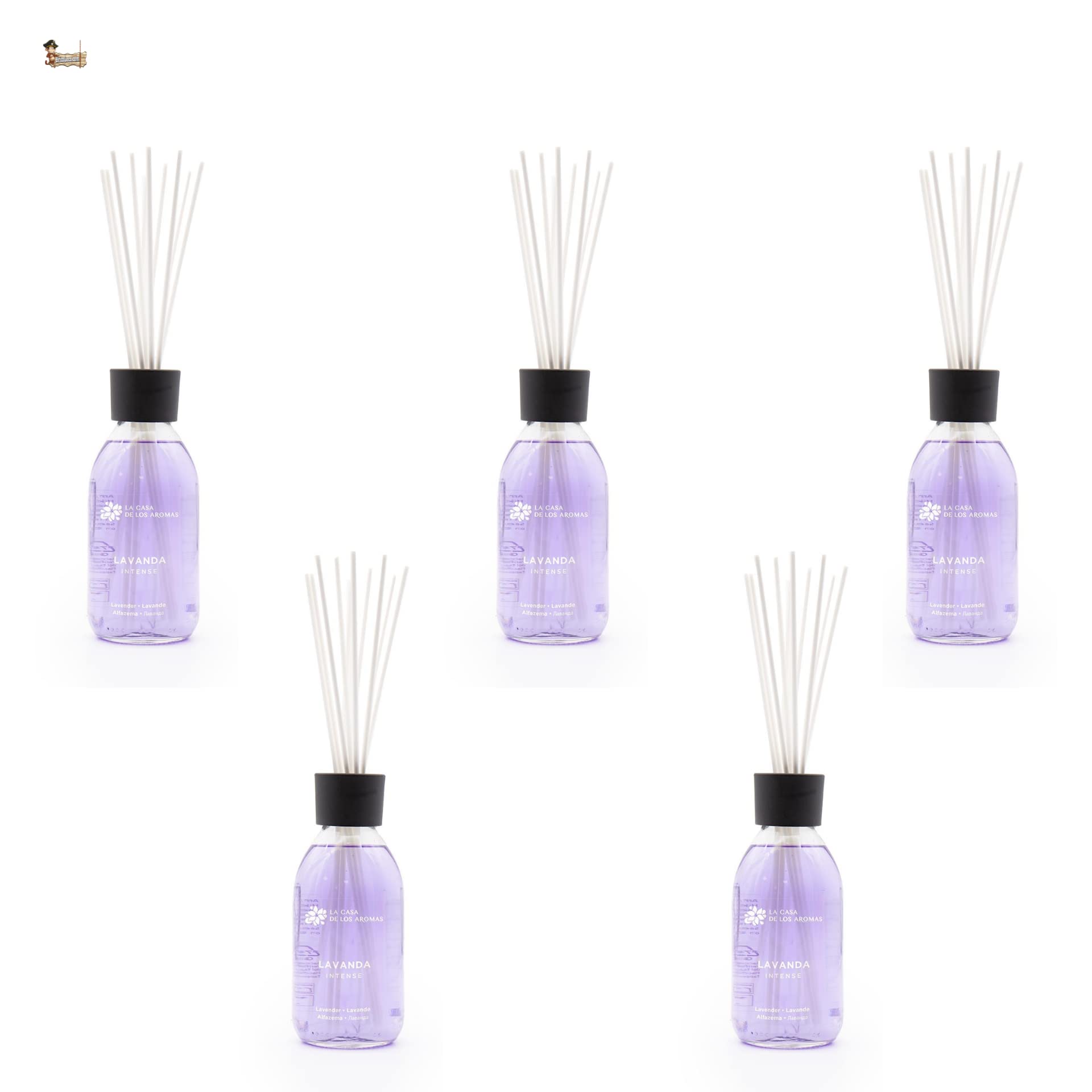 BricoLoco.com. Lufterfrischer, intensiver Lavendel, bequemer und sicherer als Kerzen, Lufterfrischer für Zuhause, Zimmer, Mikado (5)