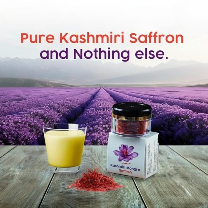 Pure Kashmiri Mongra Saffron | Premium A++ Grade Kesar 1g | 100% Natural & Handpicked | Rich Aroma & Deep Color | Saffron