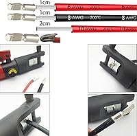 Vista 5 de Conector de batería 50A, kit de conector de desconexión rápida de batería roja CESFONJER para automóvil, autocaravana, baterías solares, cámper