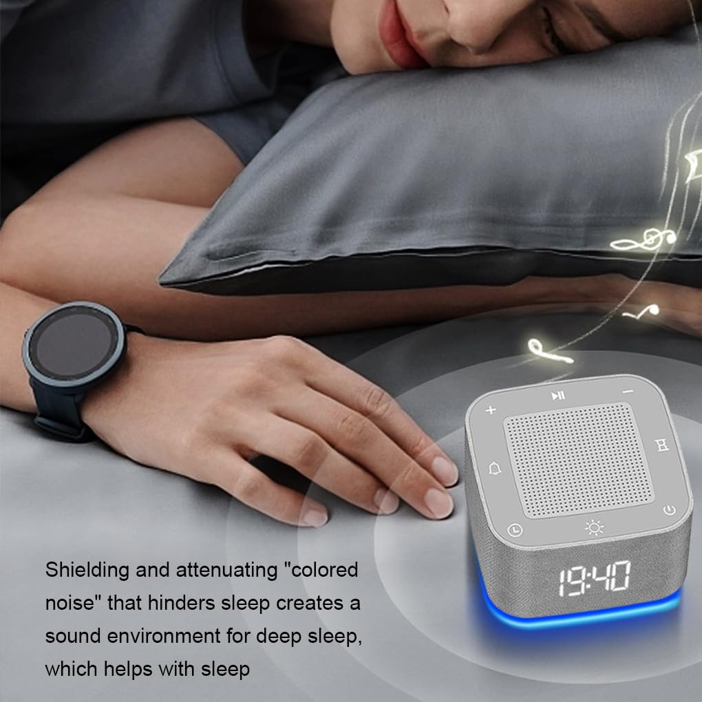 Anpassbares Schlaferlebnis mit 32 Arten von Soundeffekten Intelligente Steuerung über APP ABS White Noise Maschine