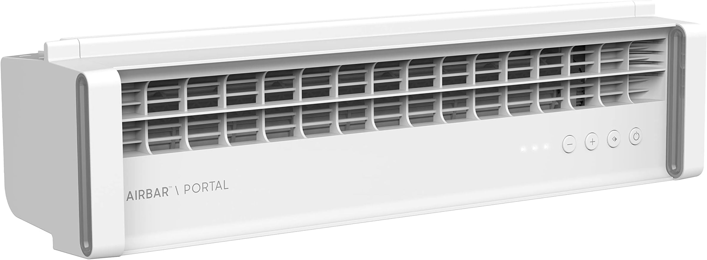 PORTAL Window Fan with 3 Speeds, Reversible Exhaust Mode, Weather Resistant, White, Black
