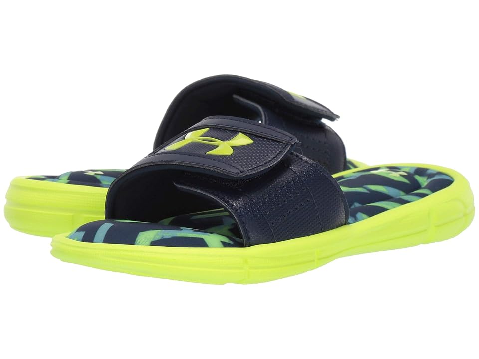 

Under Armour Kids UA Ignite Impact V Slide (Little Kid/Big Kid) (High-Vis Yellow/Academy/High-Vis Yellow) Boys Shoes, Black