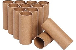 Ruisky 12-Pack Craft Tubes Cardboard Rolls for Your Creative Projects