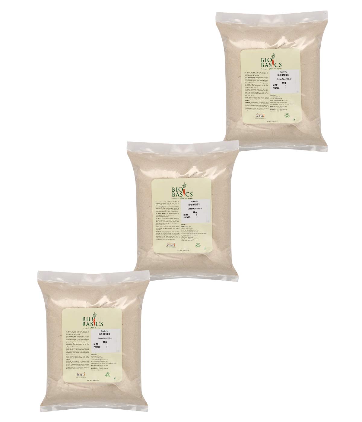 Bio Basics Emmer Wheat Flour, 3 Kg (B0842PK1J1) Amazon Price History, Amazon Price Tracker