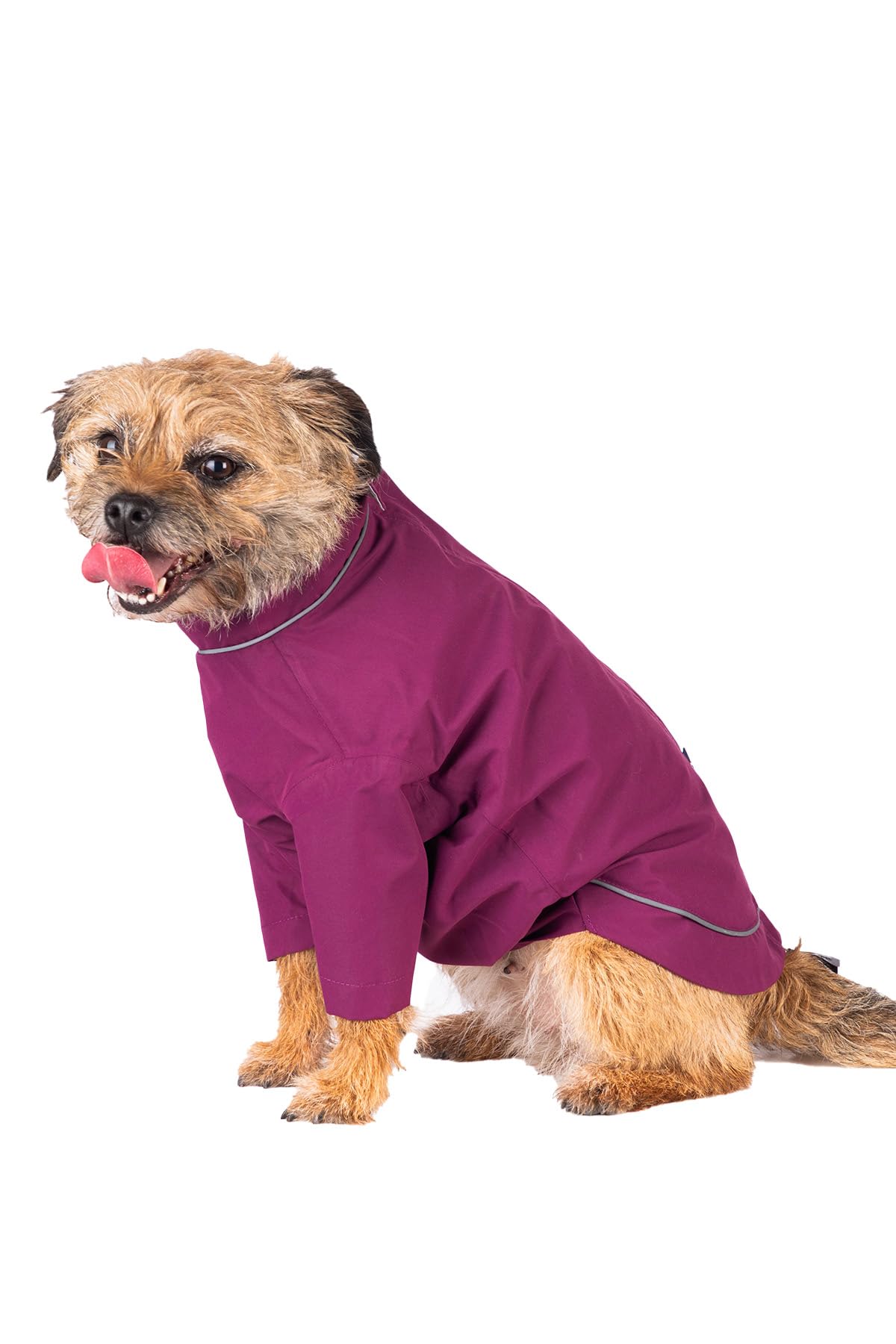 Dog Raincoat Waterproof Dog Coat Jacket Pet Puppy Clothes Dogs Jumper Rain Resistant Pets Rainwear (Mulberry, S) — image 1