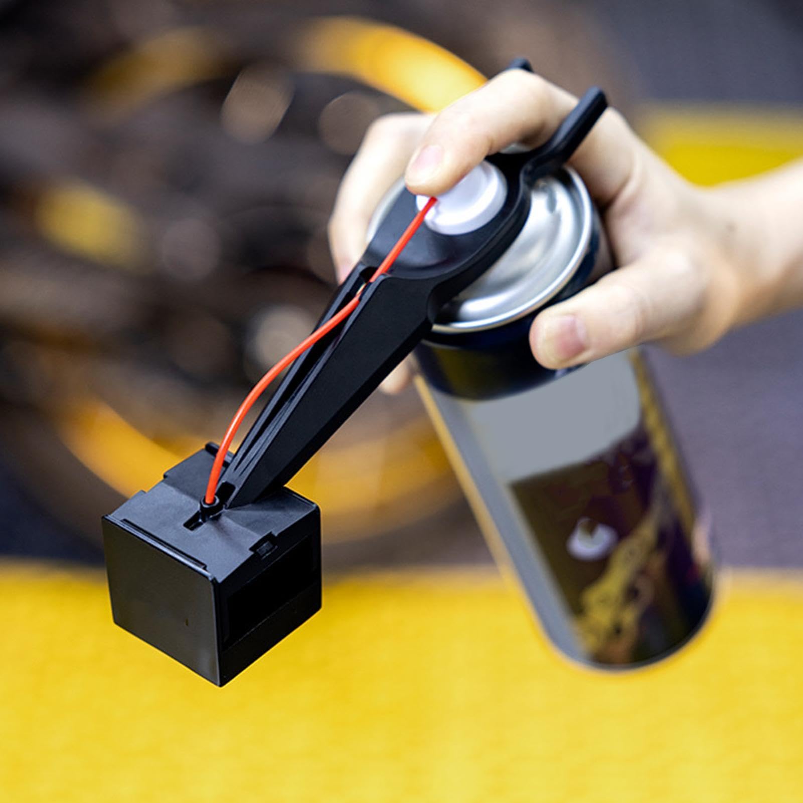 Applikator für Motorrad Ketten Schmiermittel - Präziser Öler - Spritzwassergeschütztes Kettenöl-Werkzeug | Für Motorradfahren Reinigung Wartung und mechanische Komponenten