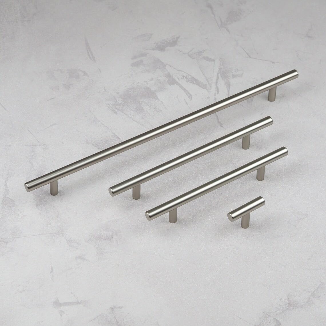 Handle & Home Brushed Nickel 128Mm Bar Cabinet Handle Cupboard Door Drawer Pull