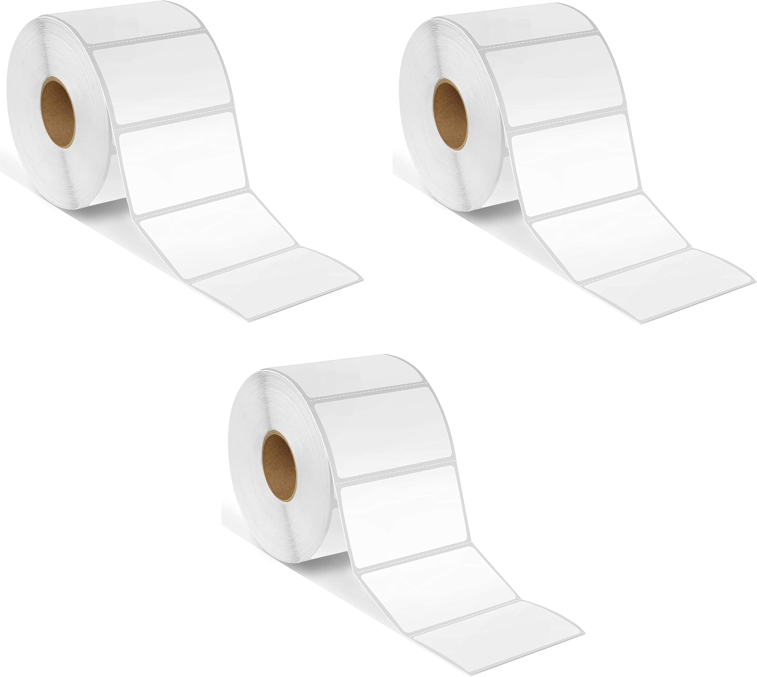 True-Ally 50x38 1UP Chromo Barcode Label Sticker - 2 x 1.5 inches - 50mm x 38mm - 1000 Labels Per Roll - Self Adhesive Sticker for Printing Barcoding(Ribbon Required) (3 Roll per Pack (3000 Labels))