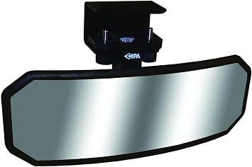 CIPA 11119 Economy 2.5" x 8" Marine Mirror , Black
