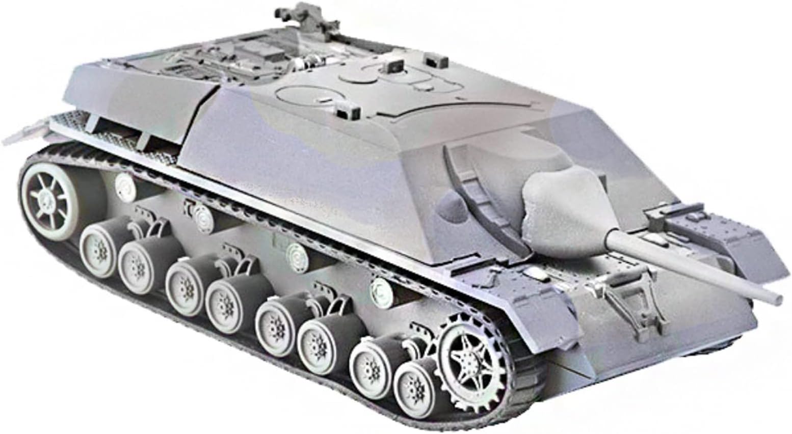 CSYANXING 1/72 Scale Plastic WWII German Jagdpanzer IV Sd.Kfz. 162 Military Armored Vehicle Model Kit Simulation 4D Tank Model (Unassembled Kit)