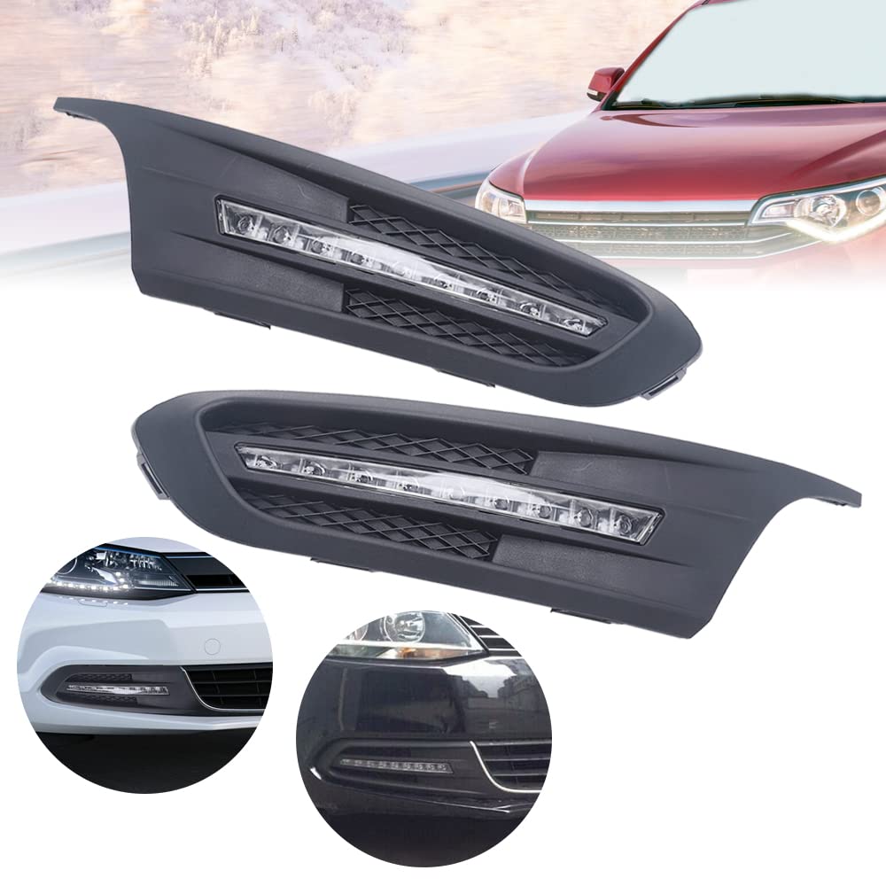Fits 2011-2014 Volkswagen Jetta DRL Lights, Premium LED, Waterproof, Daytime Running Lights Left and Right (US)