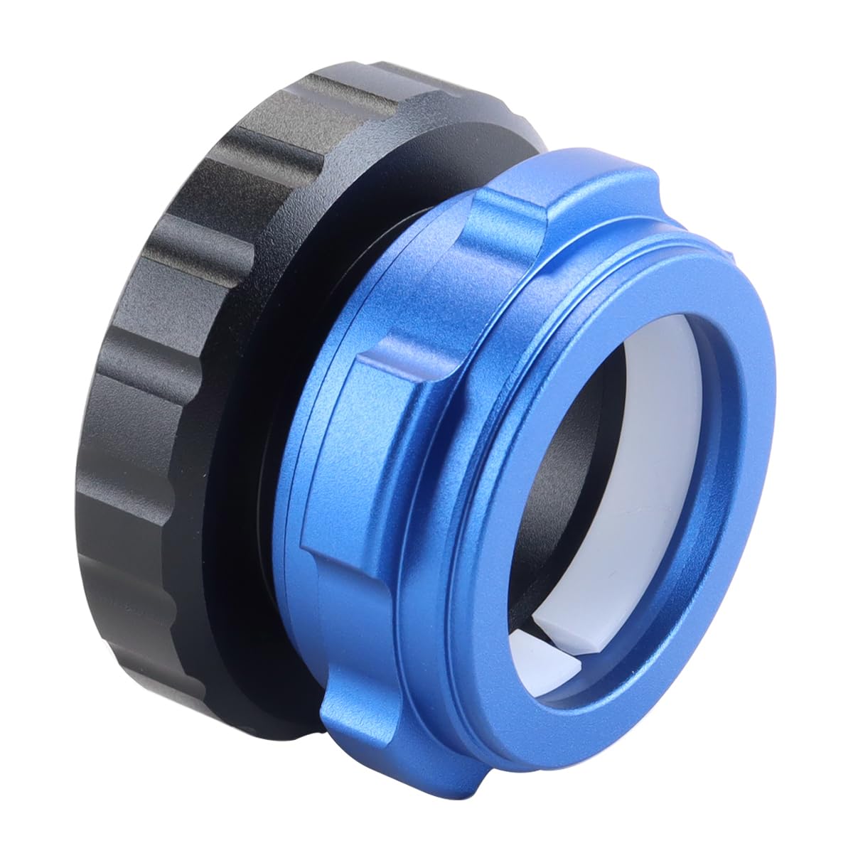 Adaptateur d'oculaire pour télescope, adaptateur d'interface de verrouillage coaxial M42 vers 1,25 pouce, accessoire d'astrophotographie en alliage d'aluminium (bleu)