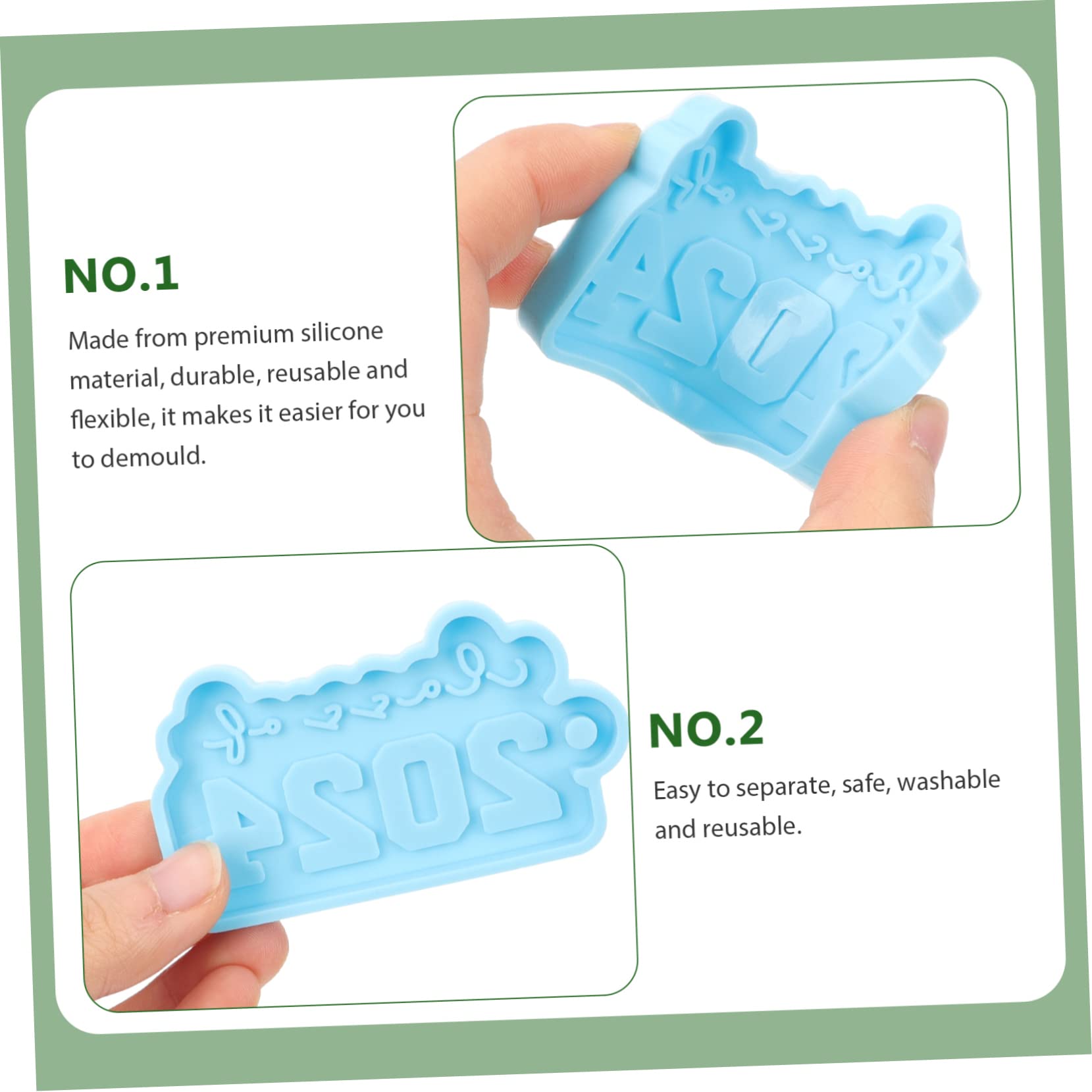 VILLCASE 15pezzi Stampo Silicone Portachiavi Stampo Decorativo Per Ciondoli Fai Da Te Materiale Resistente e Facile Da Pulire Per Decorare Chiavi e Zaini Design Leggero e Durevole