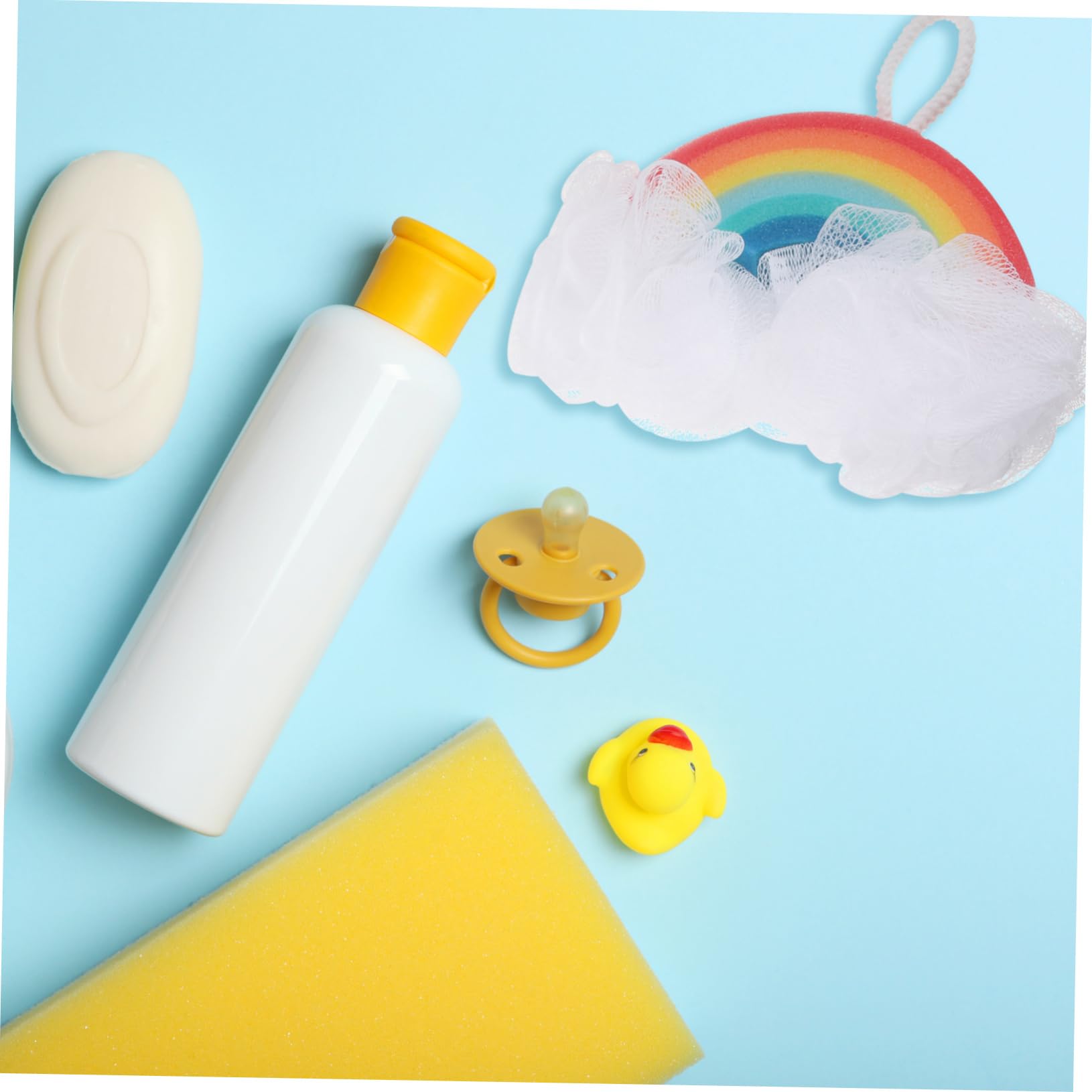 Spugna da Bagno per Bambini Arcobaleno, 2 Pezzi, Delicata