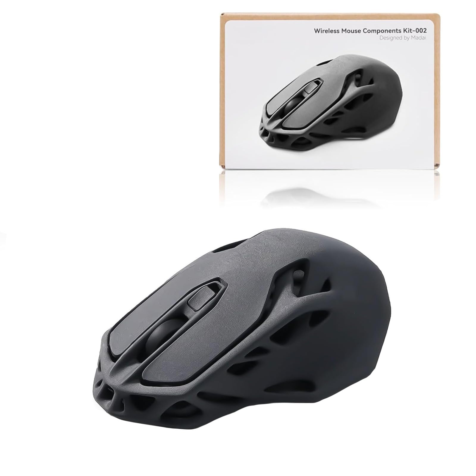 Wefuit for Bambu Lab Original Makerworld MH002 3D Printed Wireless Mouse Model Components DIY Creative Models-Compatible with Bambulab P1P/P1S,A1/A1