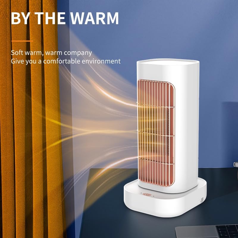 Miniatura 3 de Calentadores de espacio para uso en interiores, calentador eléctrico de 1300 W, calentador de cerámica PTC con termostato, oscilación de 90,