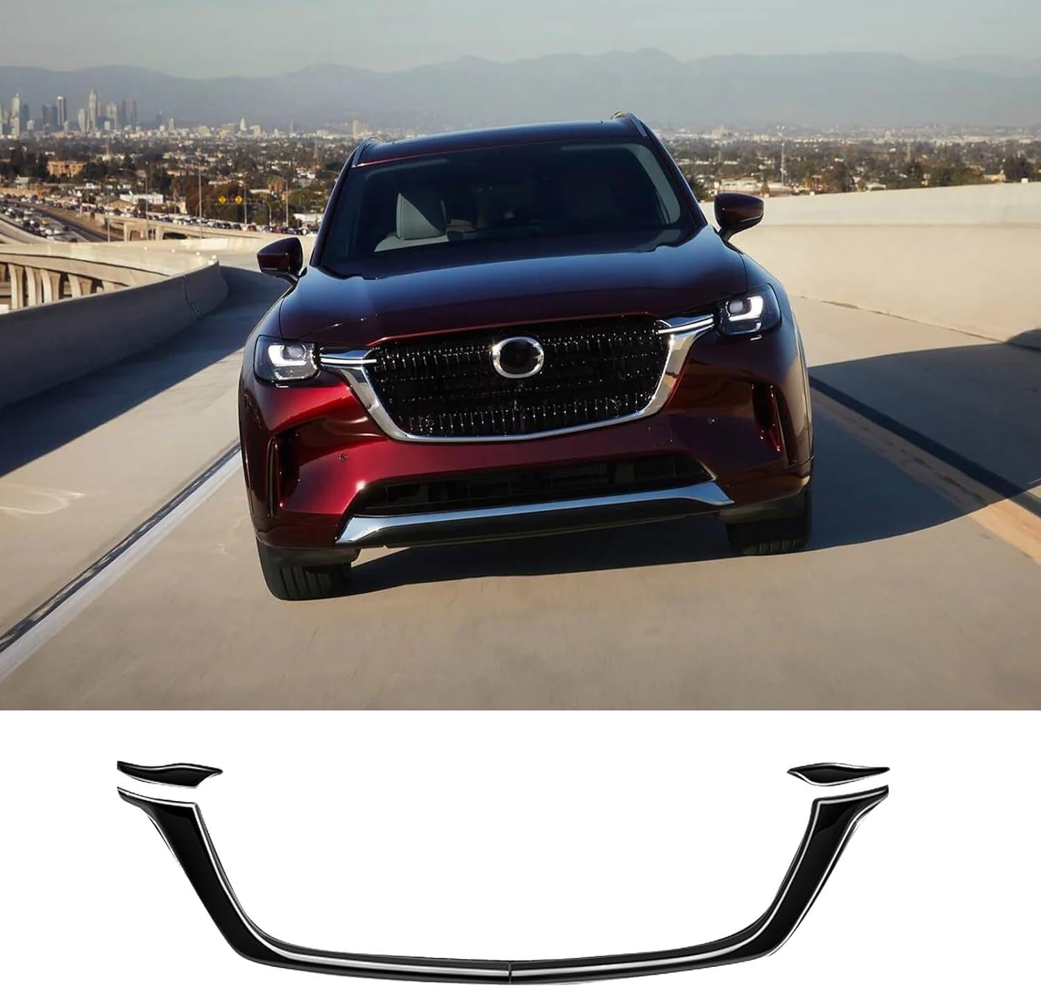 Amazon | Luyhokフロントグリルエッジトリム、マツダCX-90 CX90 2024用