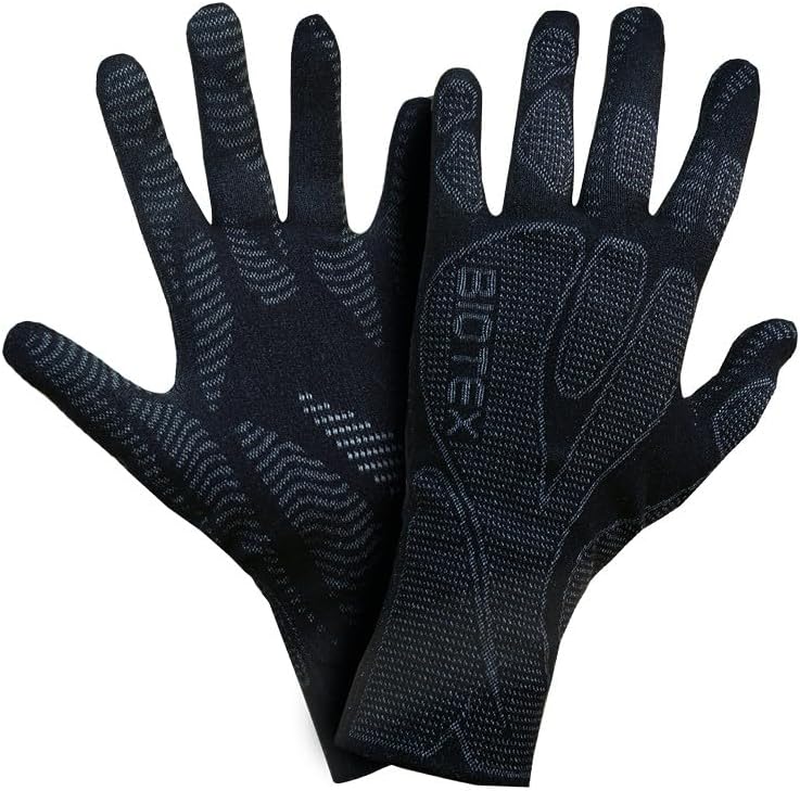 BIOTEX BTEX-2001 Sports Underglove, Unisex, Thermal, Seamless, Breathable, Black, One Size Fits Most
