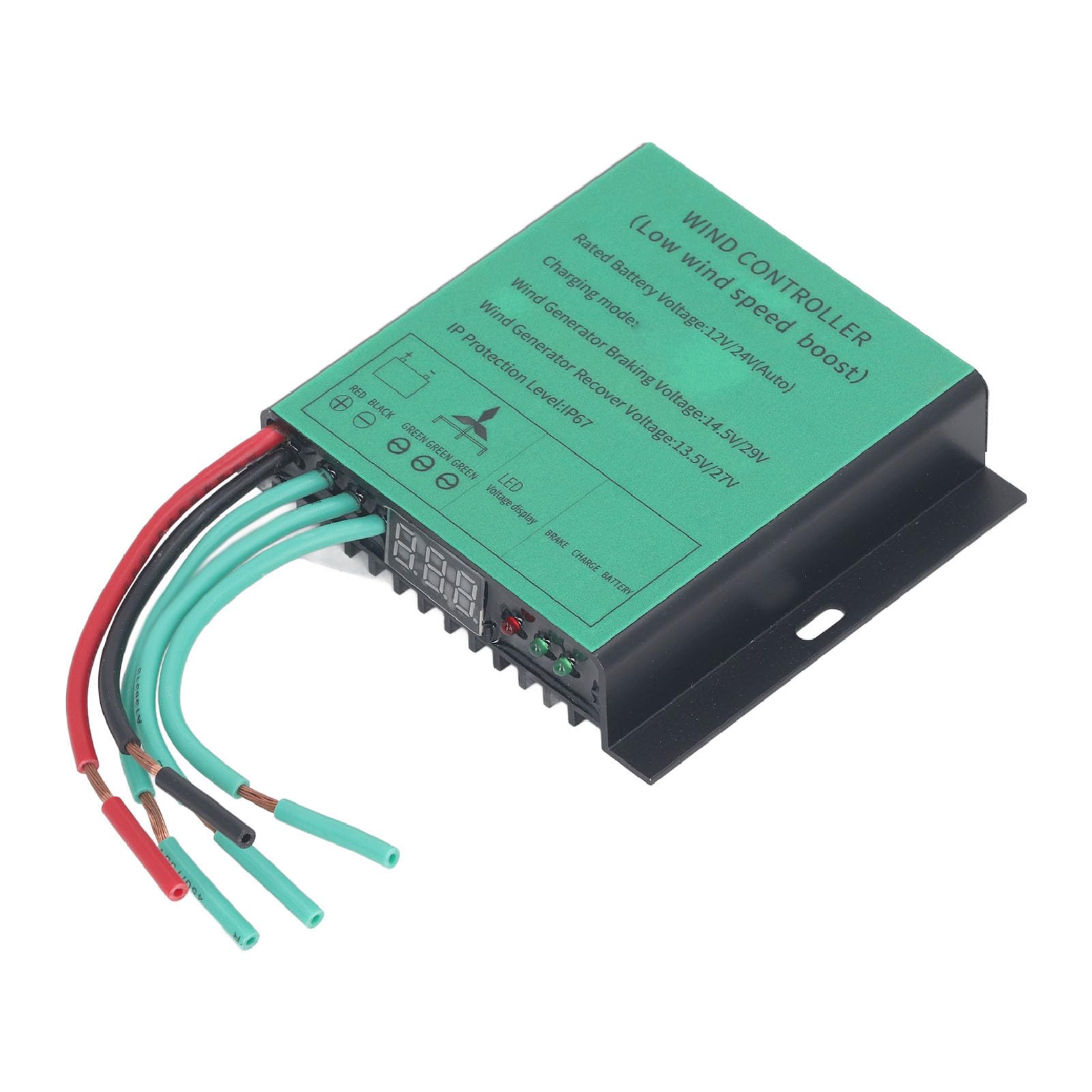 Controlador de Carga para Turbina Eólica MPPT 100W-600W 12V 24V Generador de Viento Combinación Automática Refuerzo Bajo Voltaje Impermeable IP67