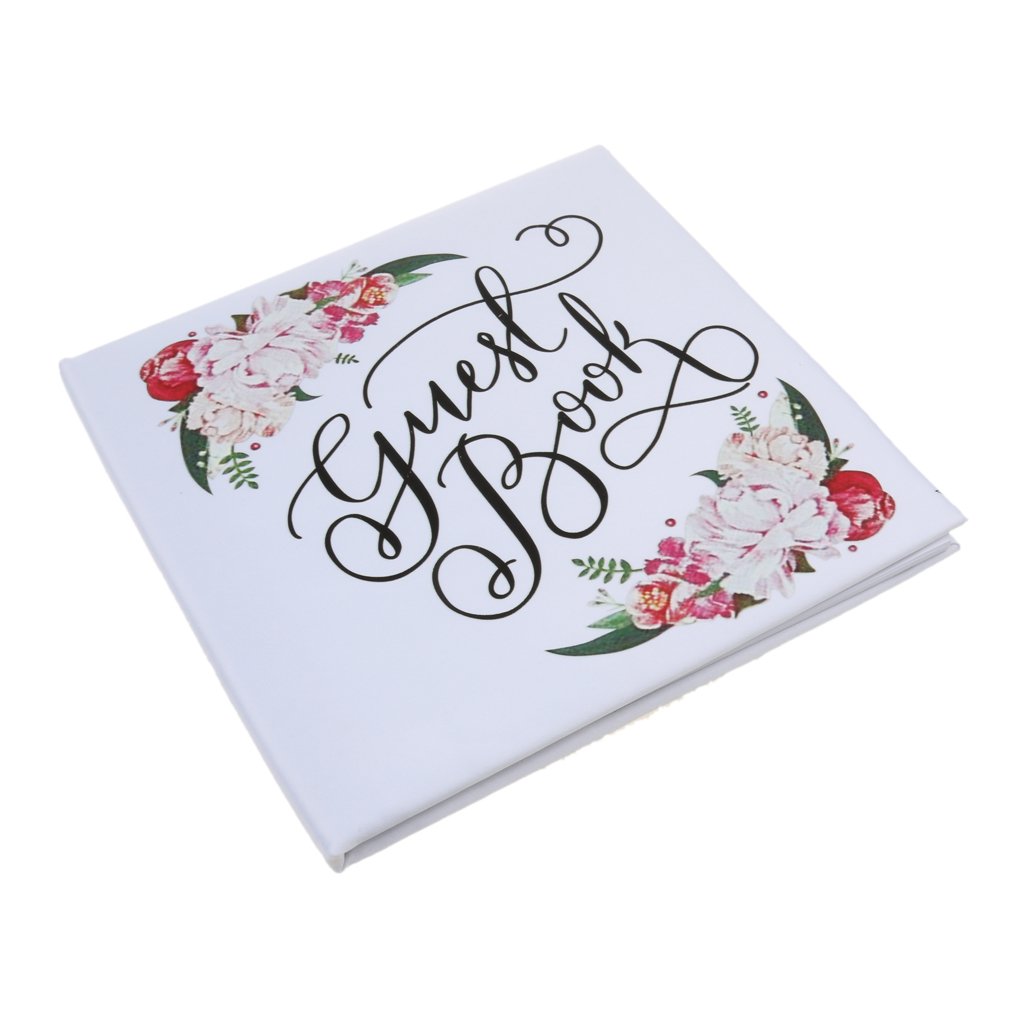 Luxury Flower Guest Book Wedding Party Guest Signature Keepsake-picture-23