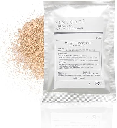 Amazon Co Jp Vintorte シルク ミネラルファンデーション 詰め替え用 ヴァントルテ ミネラルファンデ ライトベージュ 標準のお肌 V Msf R 2 ビューティー