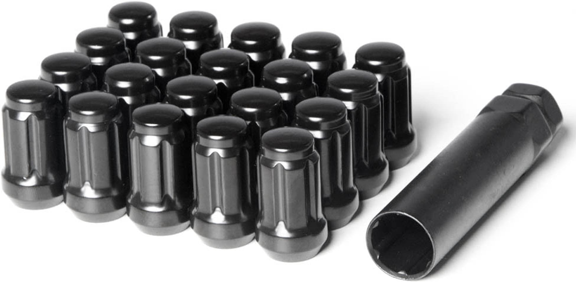 Black Spline Drive Lug Nuts 12x1.5 20pc + Tool