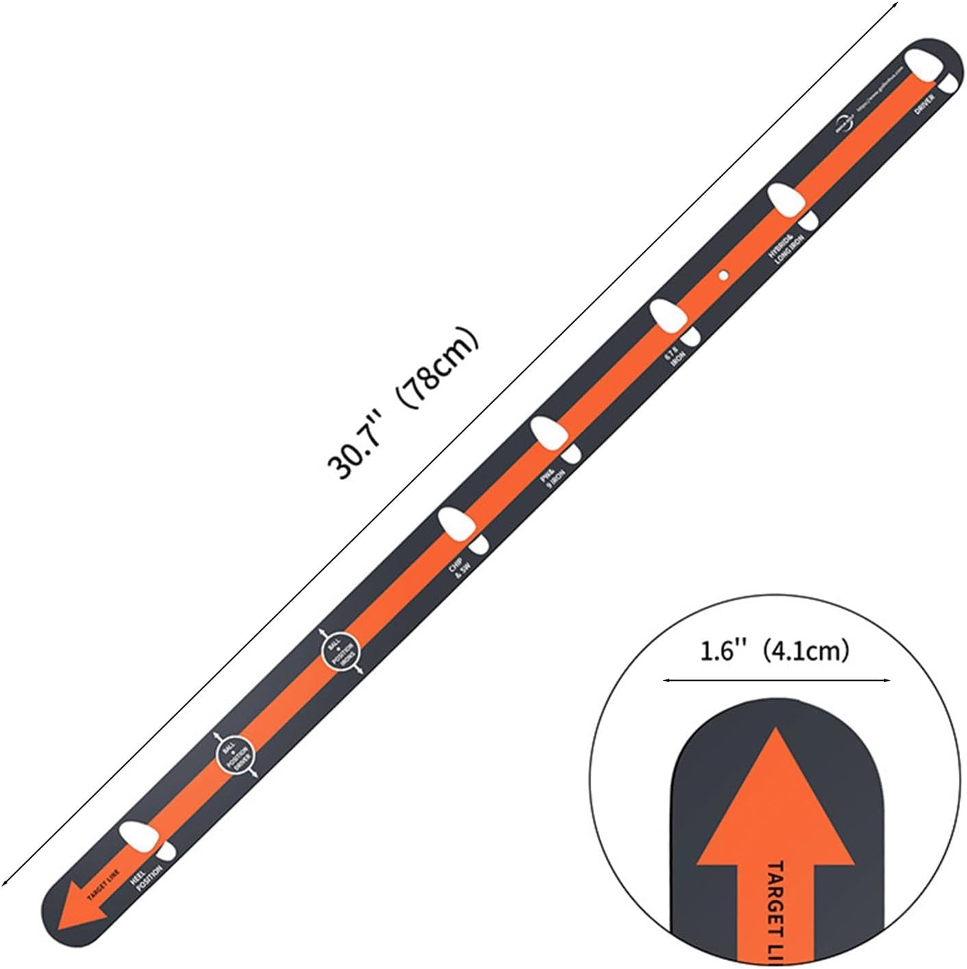 Golf Practice Putting Posture Correction Improve Balance Putter Straight Ruler Golf Training Aid for Games Golfer Enthusiasts