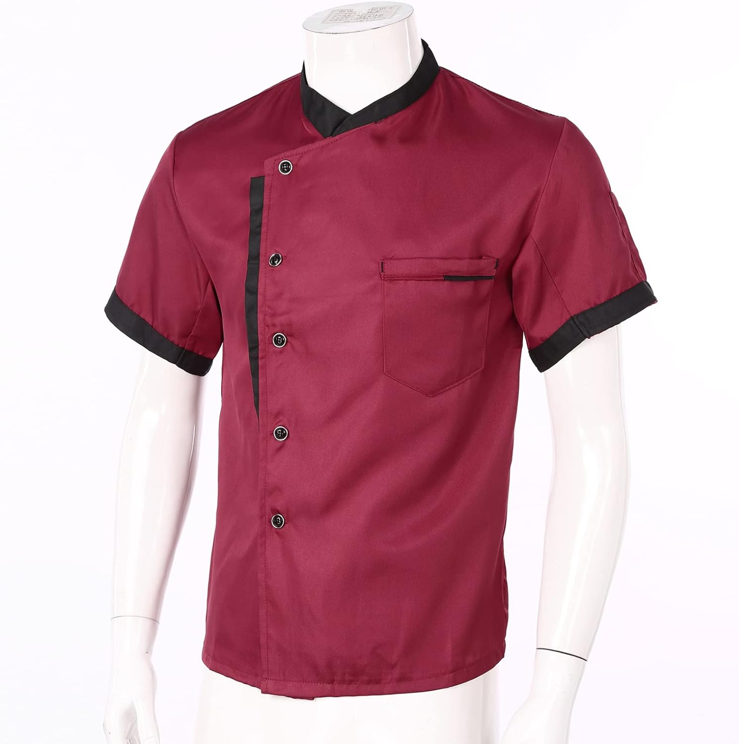 Hularka Unisex Chef Coat Long Sleeve Chef Jacket Restaurant Kitchen Cooking Uniform