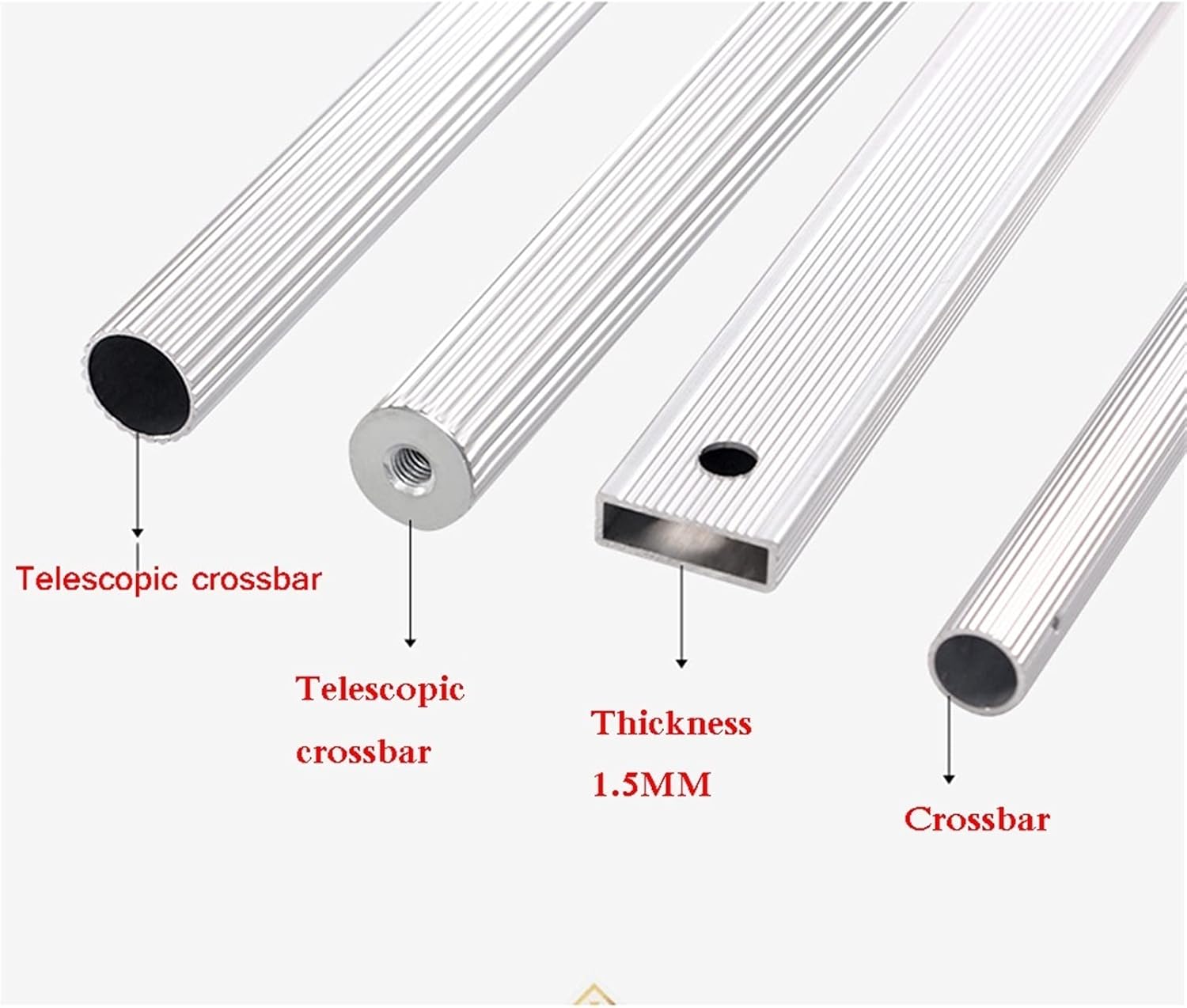 Adjustable Drop-Down Hanging Wardrobe Rail 450mm-1150mm, Space-Saving Design, 15kg Capacity, Perfect for Closet Organization (Size: 600-830mm)