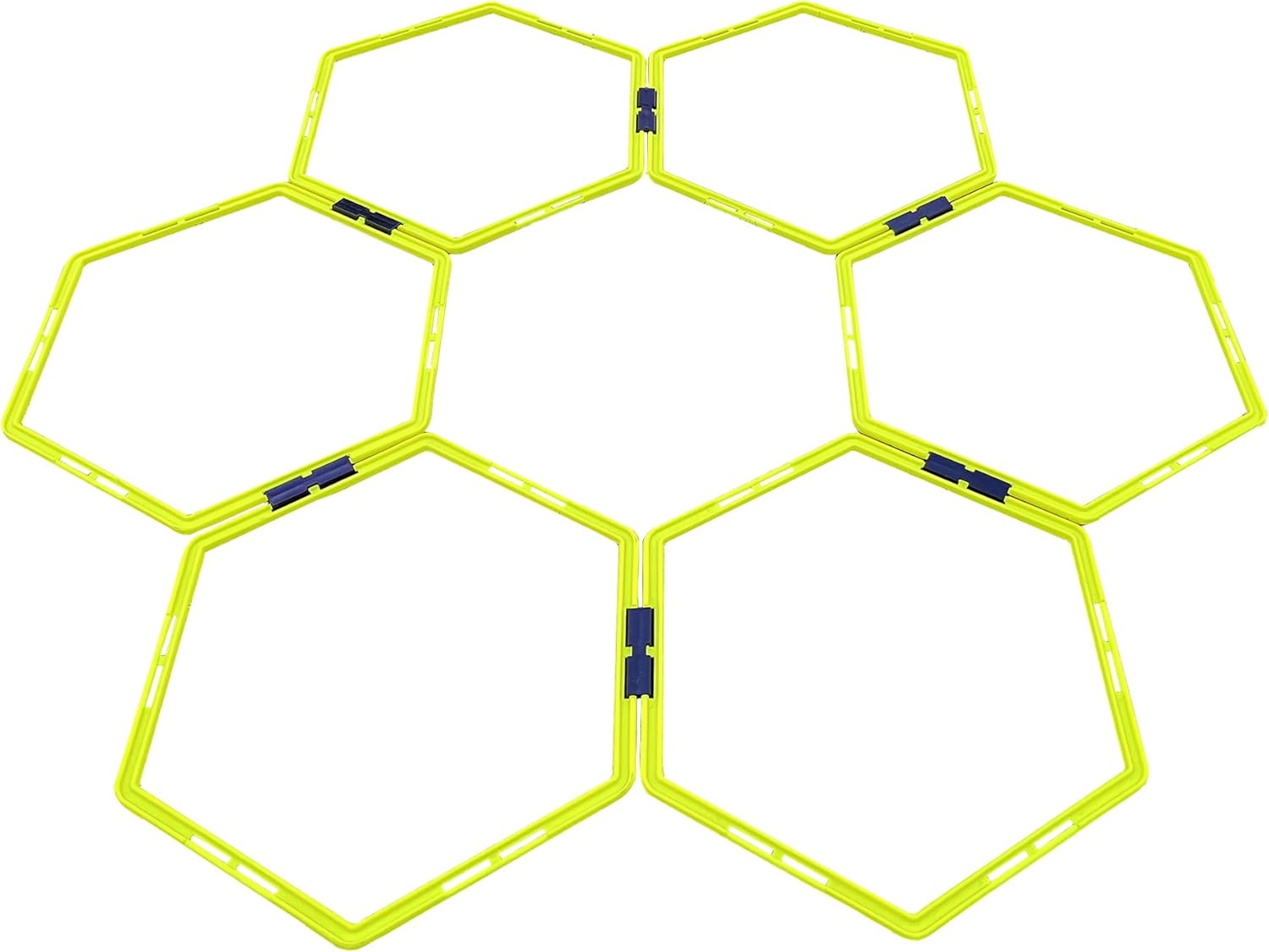 AHUIJ Hexagonal Agility Ring/Speed Ring/Ladder for Agility Footwork, Speed Hurdles
