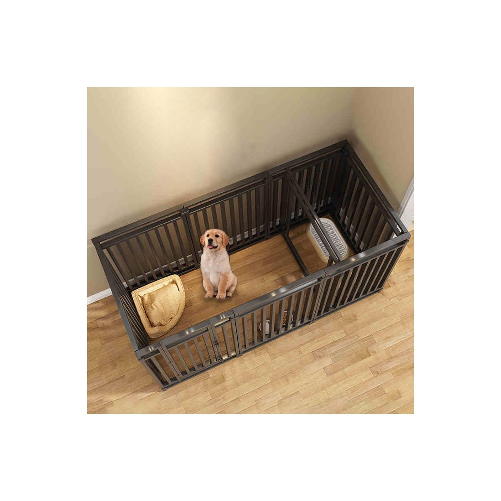 Parc pour chiots intérieur et extérieur - Barrière pliable pour chien
