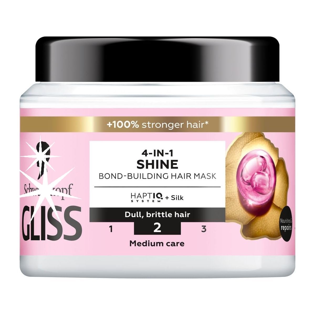 Gliss Aqua Revive Moisture Bond-Building Hair Mask, 400 ml, Hydrating Mask for Normal to Dry Hair
