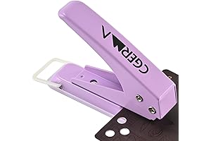 Premium Single Hole Puncher, 15 Sheets Hole Puncher, High-Capacity Paper Puncher, Multi-purpose & Efficient