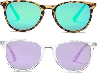 PORADAY Polarized Kids Sunglasses for Little Girls Boys 100% UV-400 Protection