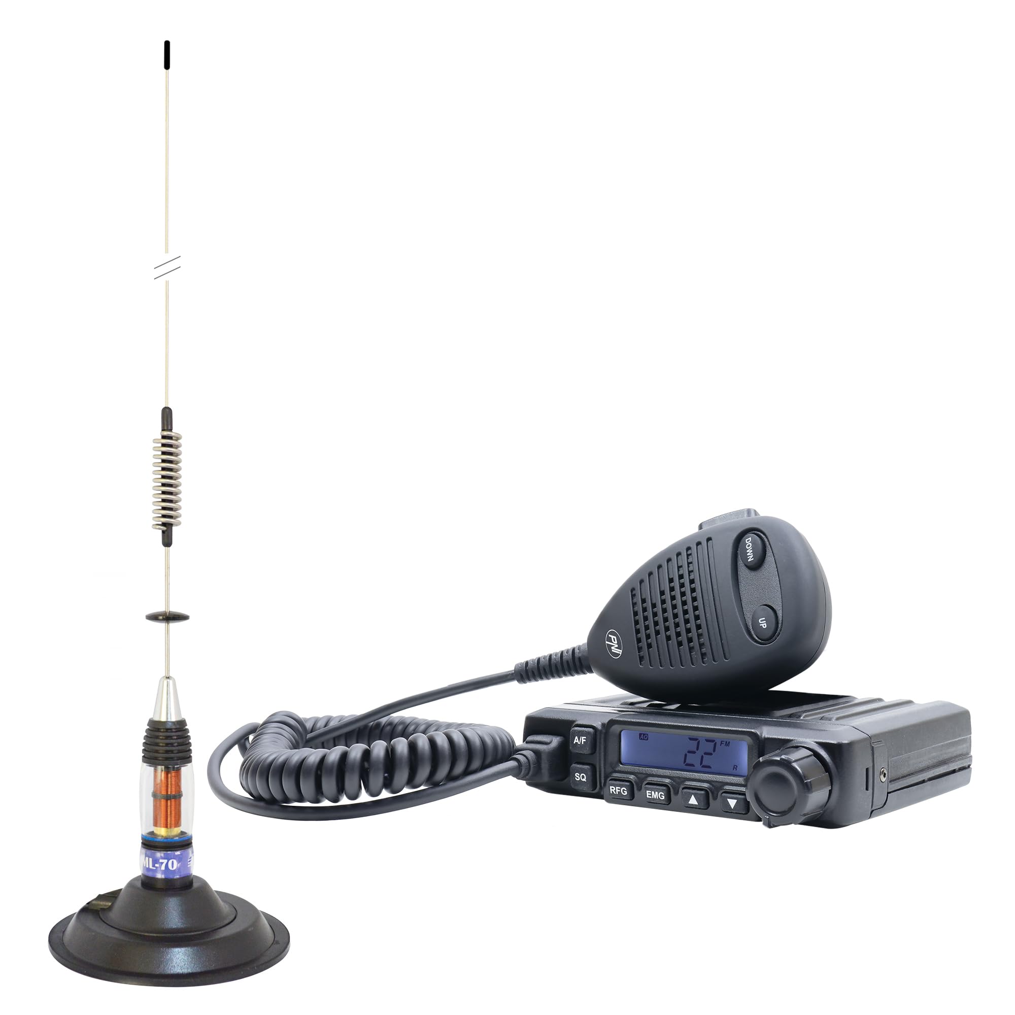 Radio CB PNI Escort HP 6500 ASQ con Antena CB PNI ML70 - 1