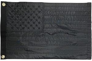 Homissor Embroidered UTV Flag Kit with American Flag and Whip Banner