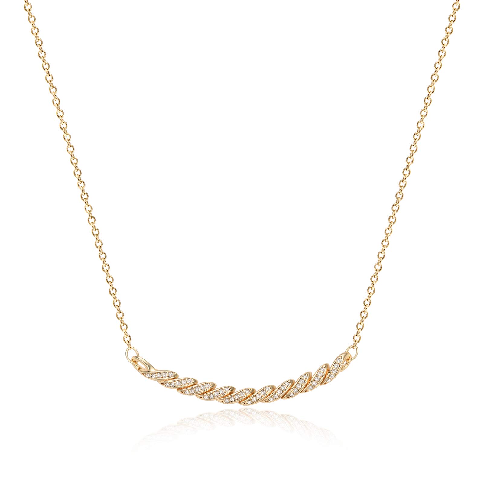 LOYATA Moon Pendant Necklace, 14K Gold Plated Coin Pendant Necklace New Moon Crescent Moon Full Moon Open Circle Hammered Pendant Necklaces for Women