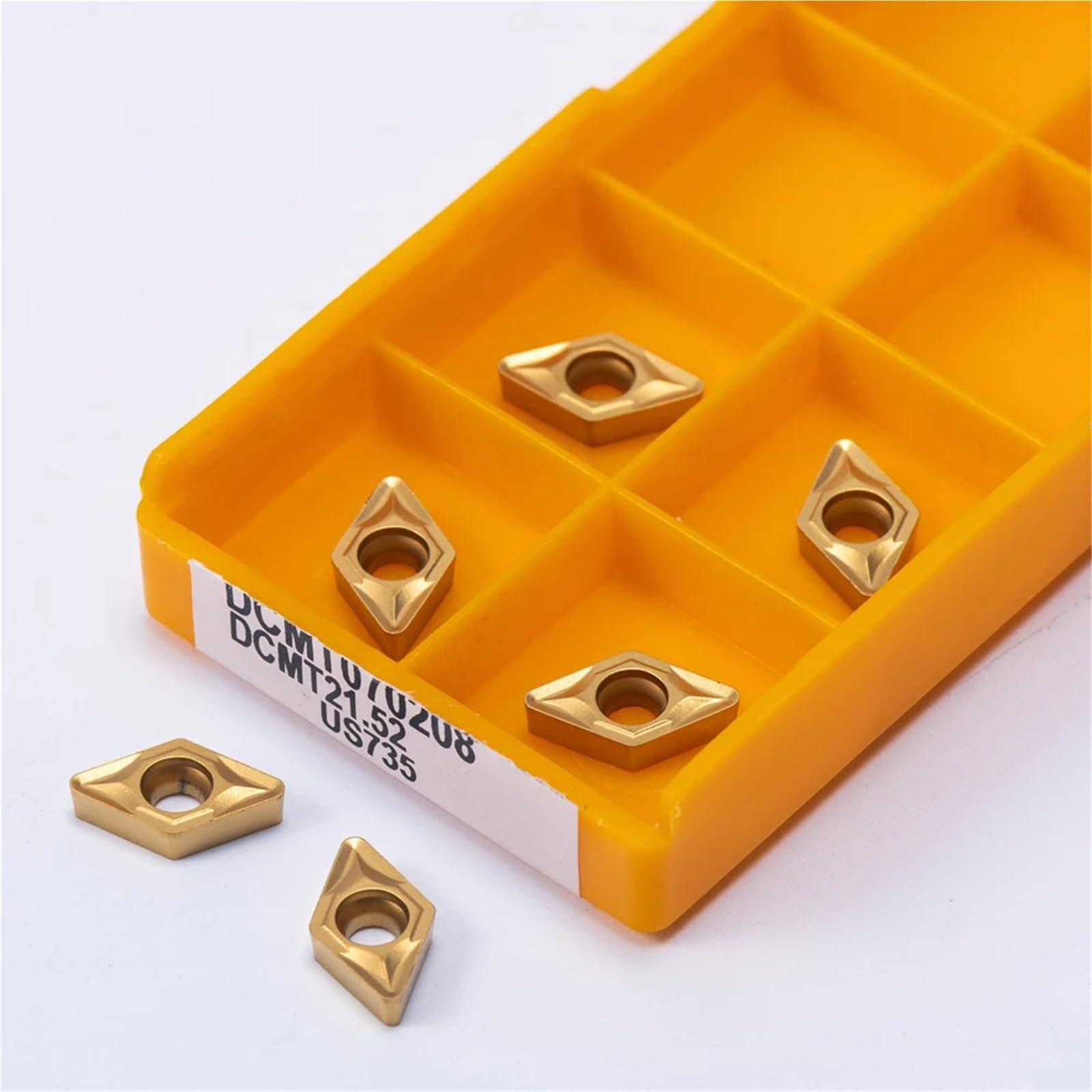 płytka tokarska, 10 sztuk DCMT070208 DCMT070204 VP15TF UE6020 US735 Tokarka Narzędzie do toczenia metalu Narzędzia z węglika spiekanego Frez wewnętrzny DCMT 070208 070204(DCMT070208 UE6020)