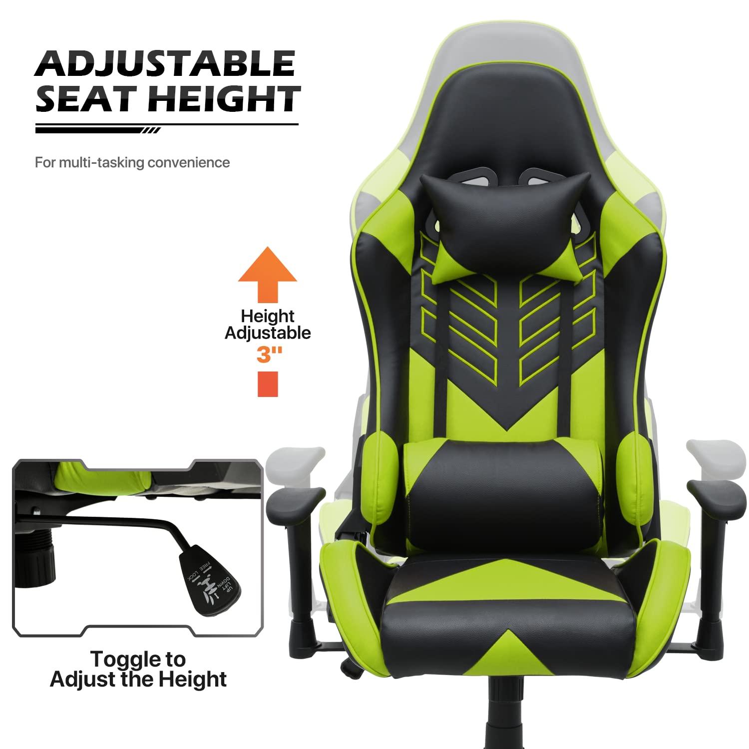 Gtracing Gaming Recliner Chair Walmart Gt Racing Gaming Chair