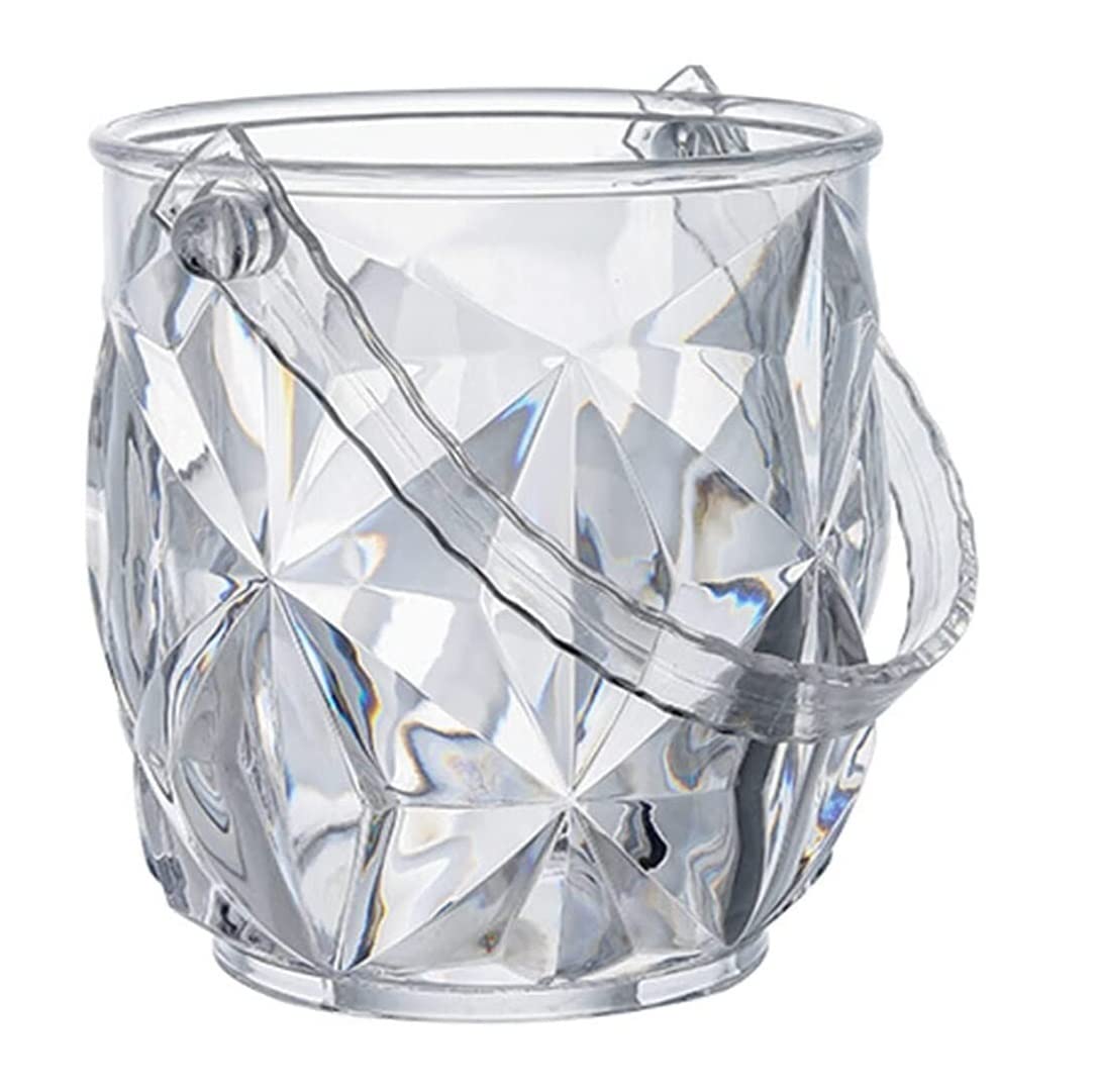 Secchiello, Secchiello for Ghiaccio da Vino, for Bar, Champagne, Birra, Bevande, Secchiello for in Acrilico Trasparente, Portatile, Vasca for, for in plastica