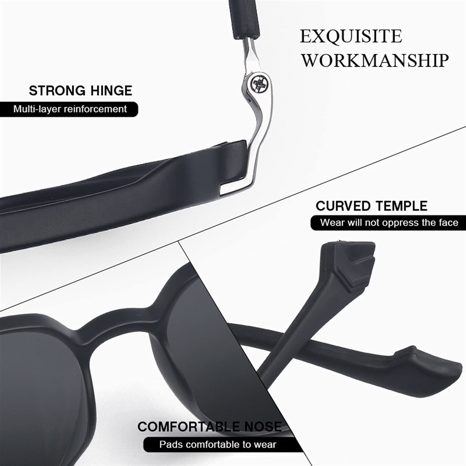 occhiali da sole Aviator Polarized Sunglasses Donne Uomo Moda Fashion TR90 Telaio HD Lens Driving Occhiali da sole Uomini UV400