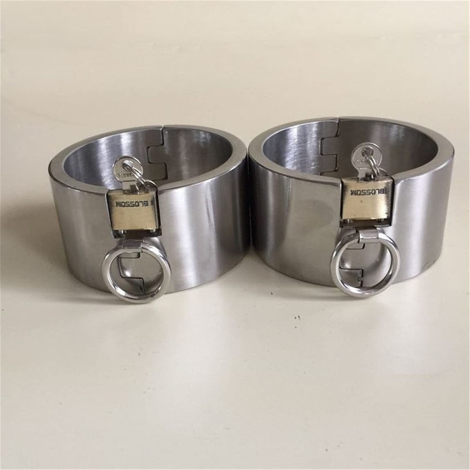 Menottes sexuelles en surpoids de 5 cm de haut, en acier inoxydable, contraintes de bondage en métal, menottes esclave Bdsm, manchette de poignet, jouets sexuels érotiques