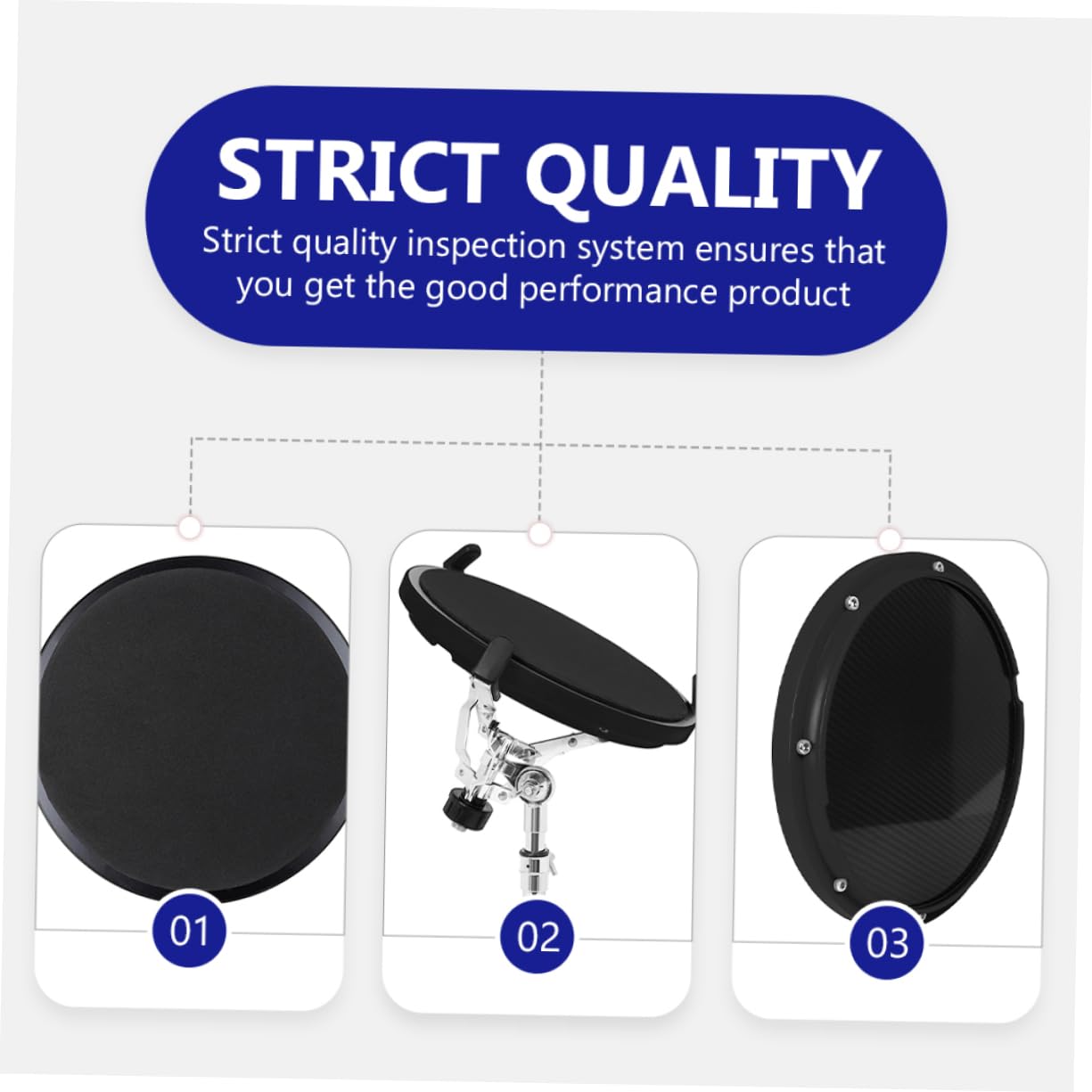 Pad Pratica Tamburo Muto Kit Batteria Elettronica Maniche Per Piatti Percussioni Batterista Parti Drum Pad Beat Maker Per I Bambini Principianti In Gomma Kick Drum Pratica Pad